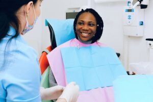 Woman Having a Dental Check-up at Bite Club