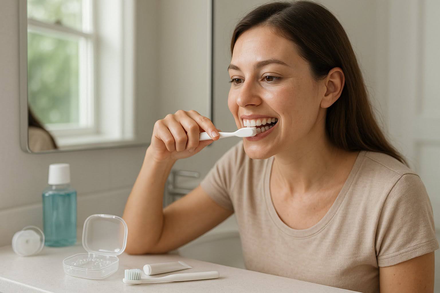 Can I Brush My Teeth With Invisalign In?