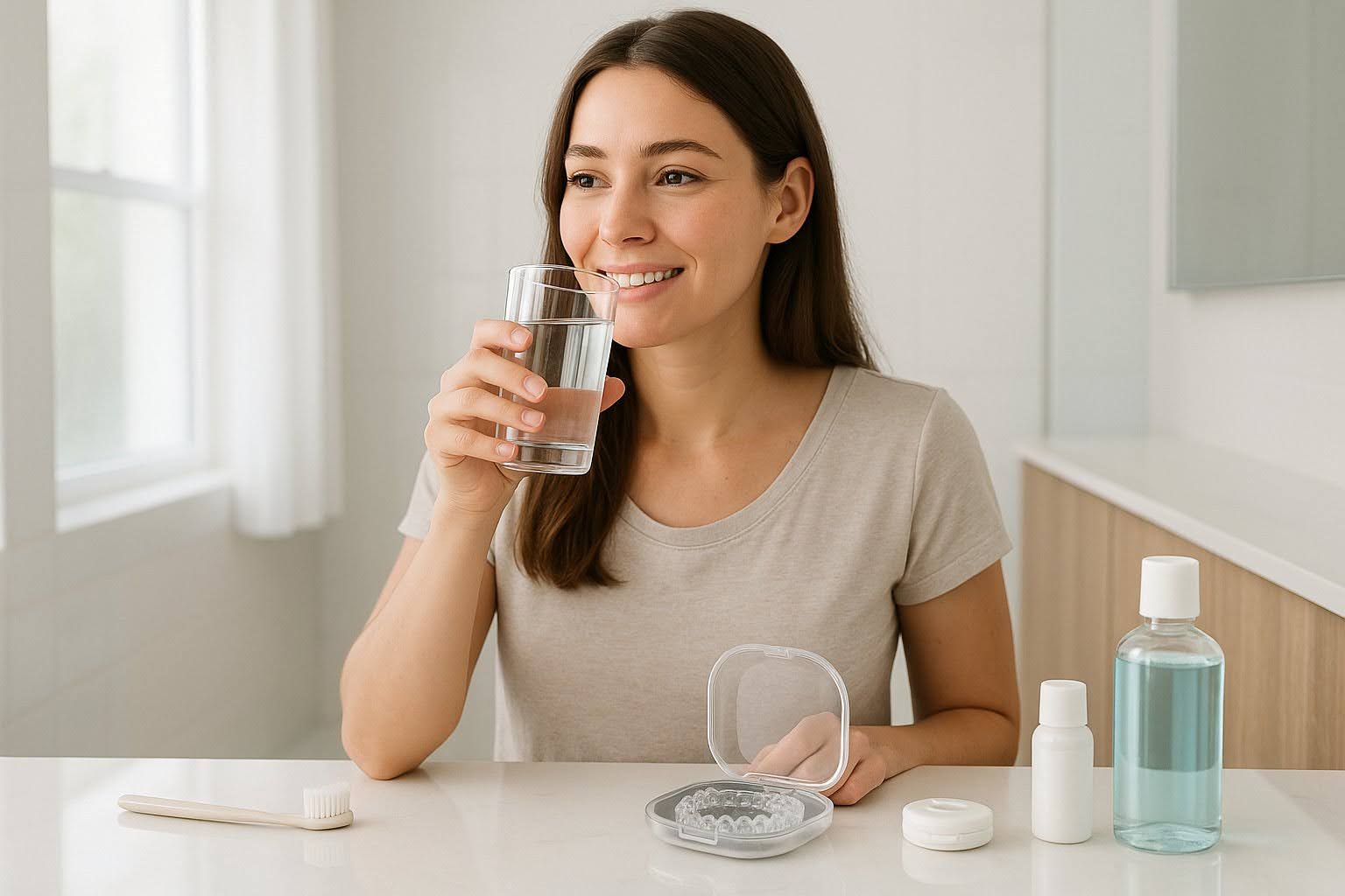 Can I Drink With Invisalign In?