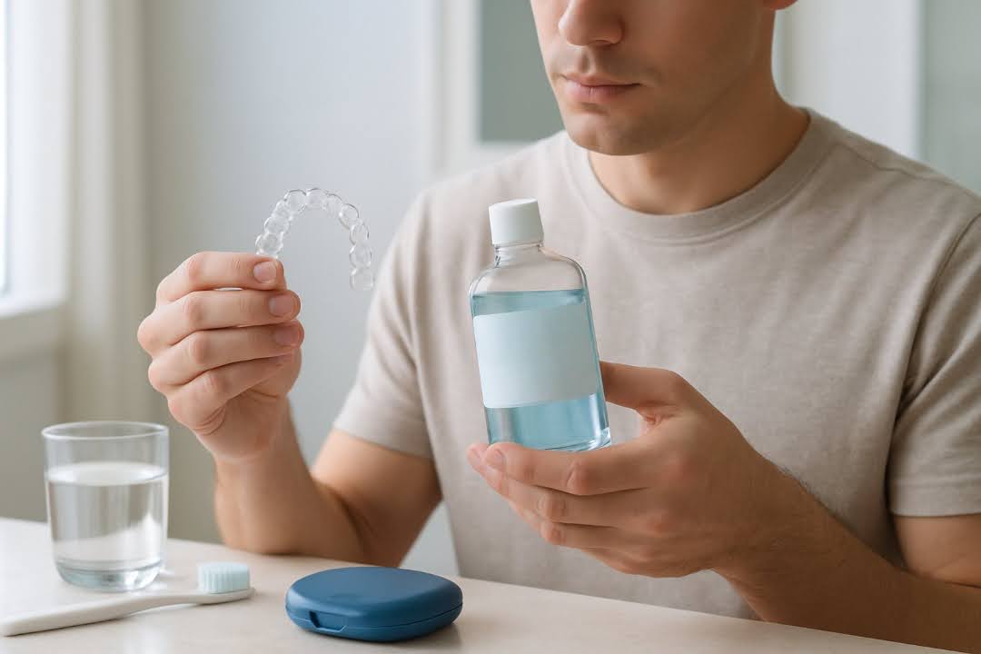 Can I Use Mouthwash to Clean Invisalign?